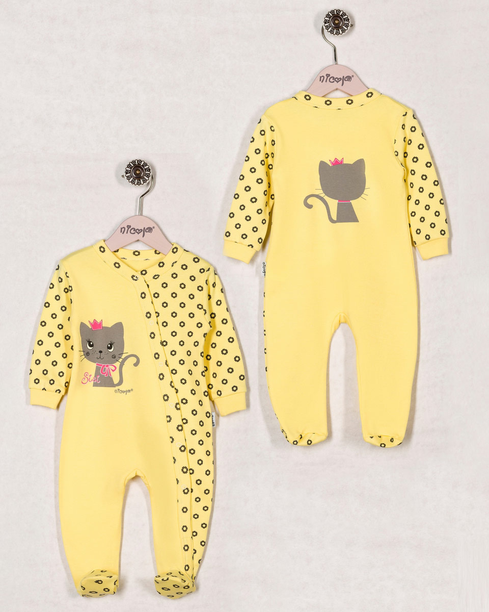 Langärmeliges Schlafanzug aus Baumwolle