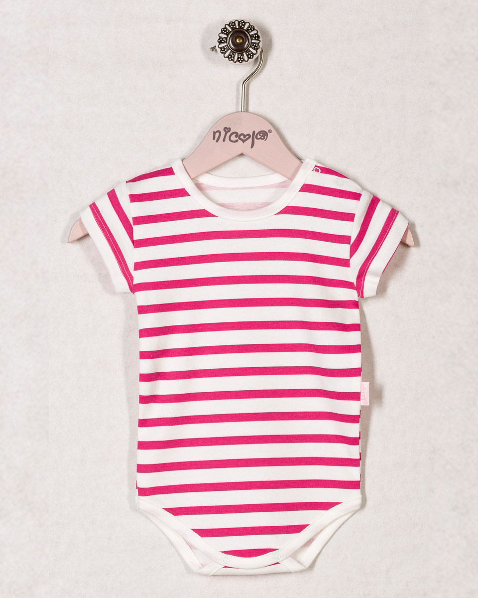 Kurzarmbody mit Wickelfunktion aus Baumwolle